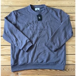 NWT Sixth June Sweatshirt Size Medium Men’s Grey Pullover
